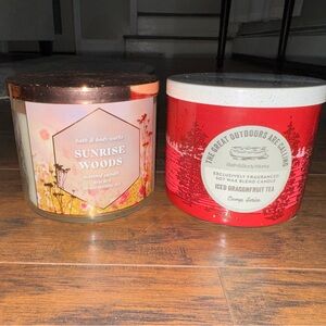 Bath and Body Works 3 Wick Candle Set